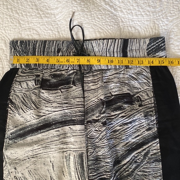 Helmut Lang Silk Elastic Waist Abstract Patter Pants - Picture 8 of 10